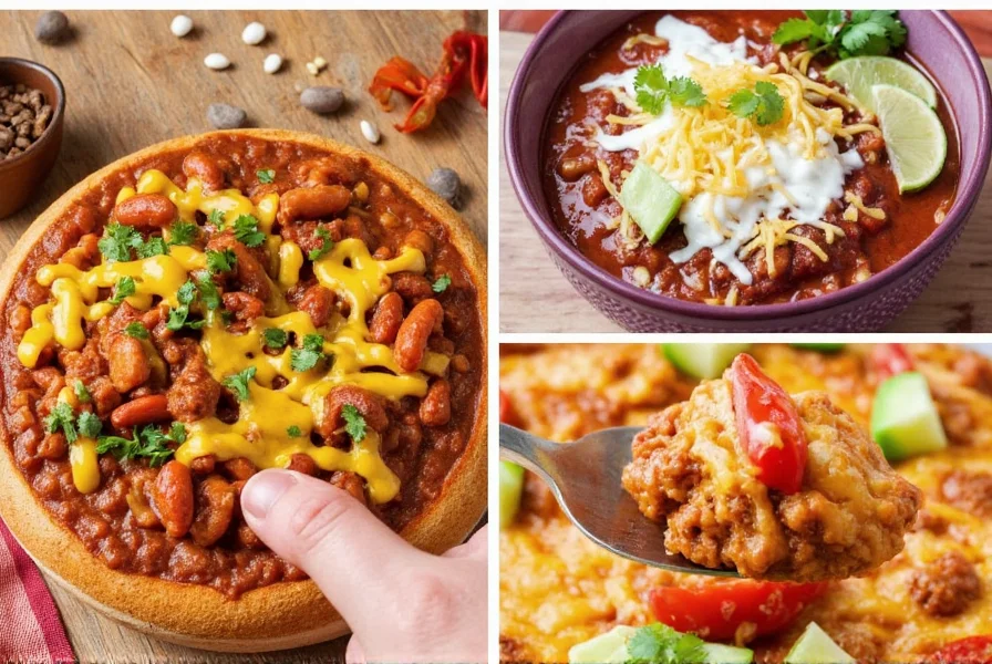 Texas-style chili in a pot