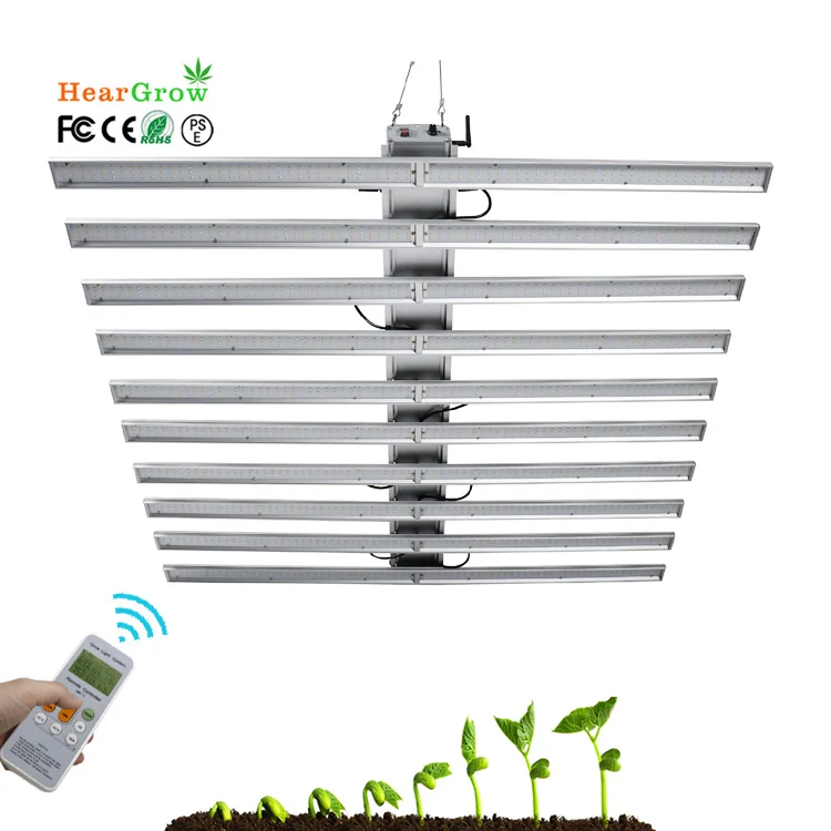 Phlizons Led Grow Bar High PPF Led Grow Light Bar 1000W Consumption Power Grow Lighting For Medical Plants
