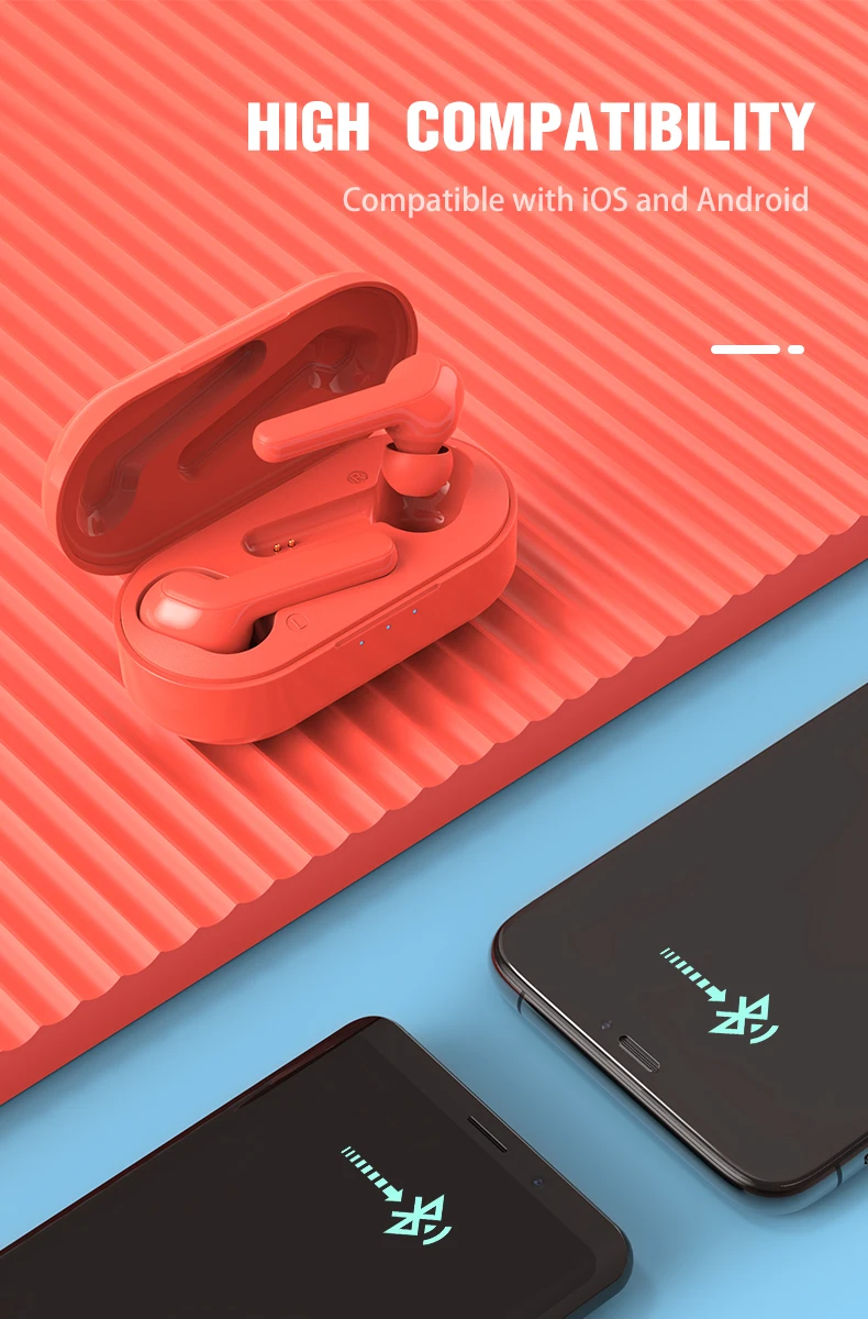 Yoobao YB-505 Wireless Earphone In-ear Headphone TWS Waterproof Noise Cancelling Whole-day Comfort - ANKUX.COM