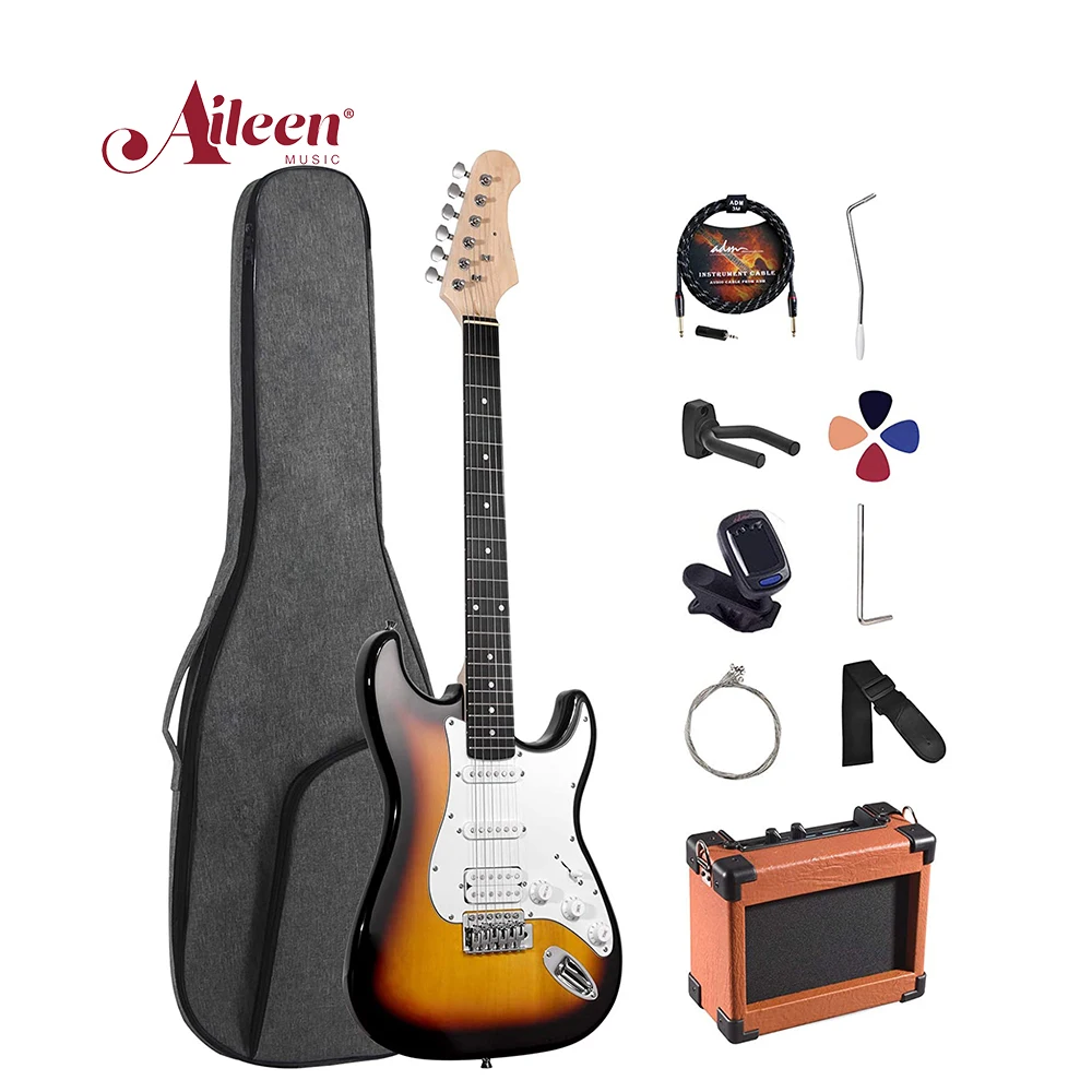 

Ready to Ship All Solid ST Style Customizer Electric Guitar Kit Full Size Guitarra electrica(EGS111)