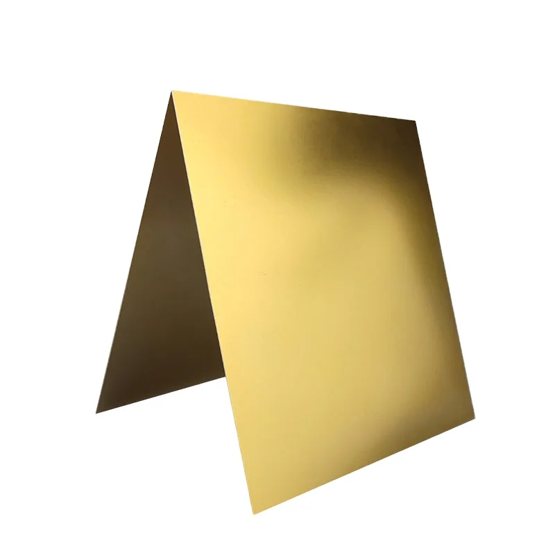 

Gold Color Factory Customization Popular Fashion Curtain Wall Various Size Thickness Anodized Aluminum Sheet