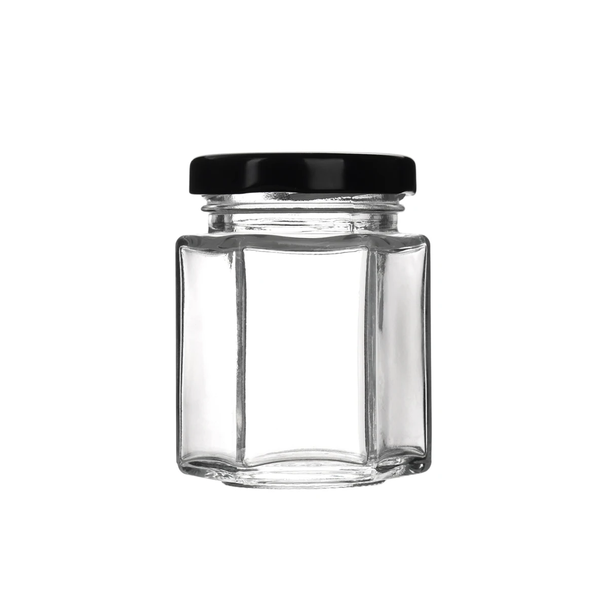 Hot Sale 45ml 85ml 100ml 180ml Food Storage Jar Hexagonal Honey Glass ...