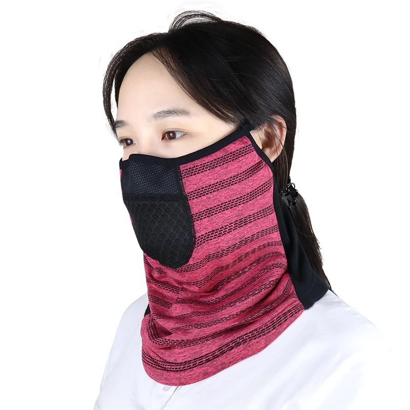 
New arrived high quality fashion bandana face cover with earloops sport face cover 