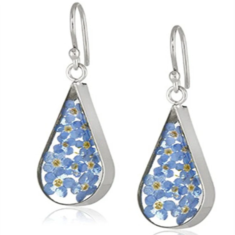 

Elegant Sweet Drop Earrings Natural Flower Teardrop Earring for Women