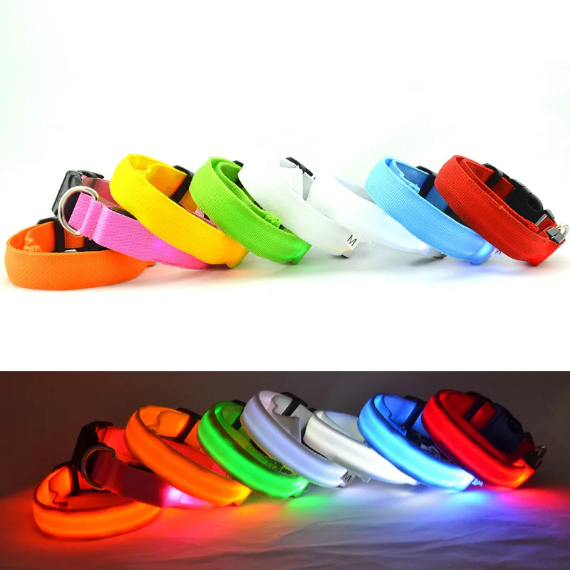 

Relipet Factory Wholesale High Quality Waterproof Safety Led Light Flashing Luminous Dog Collar, As the picture shows