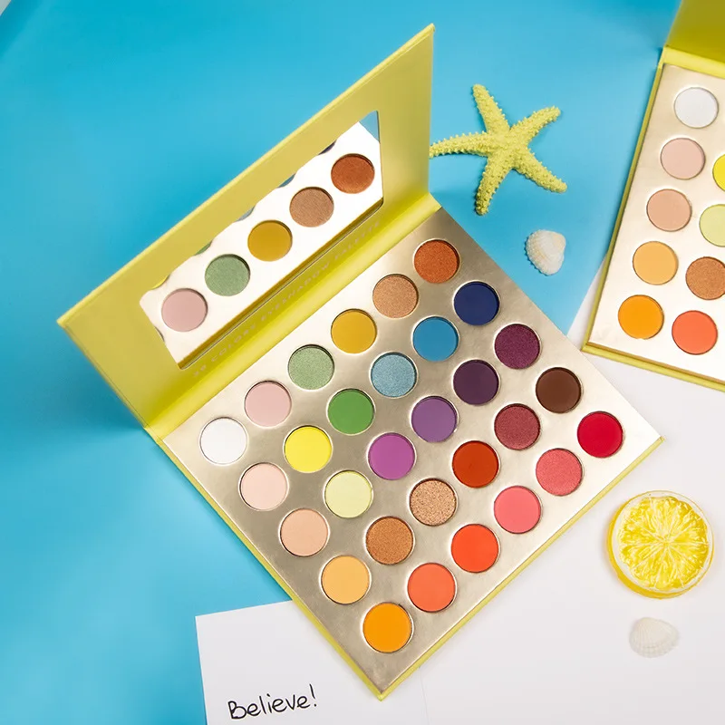 

30 Color small orders OEM Custom Printed Your Logo Cosmetic Eyeshadow Palette, 30colors