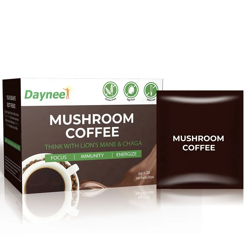 

Winstown Mushroom coffee think with lion's mane and chaga Private Label OEM immunity energize Ganoderma coffee