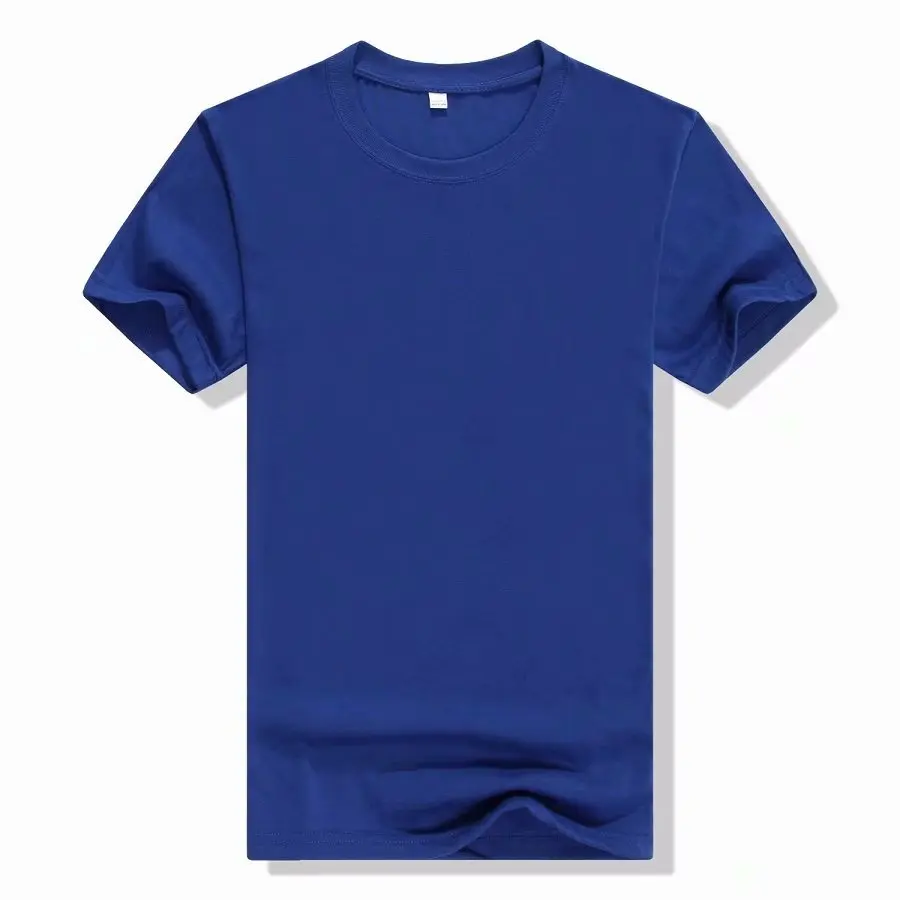

220g Combed Cotton Round Neck Pure Cotton T-shirt Custom Cultural Advertising Shirt Party Class Clothes Short-sleeved DIY Print