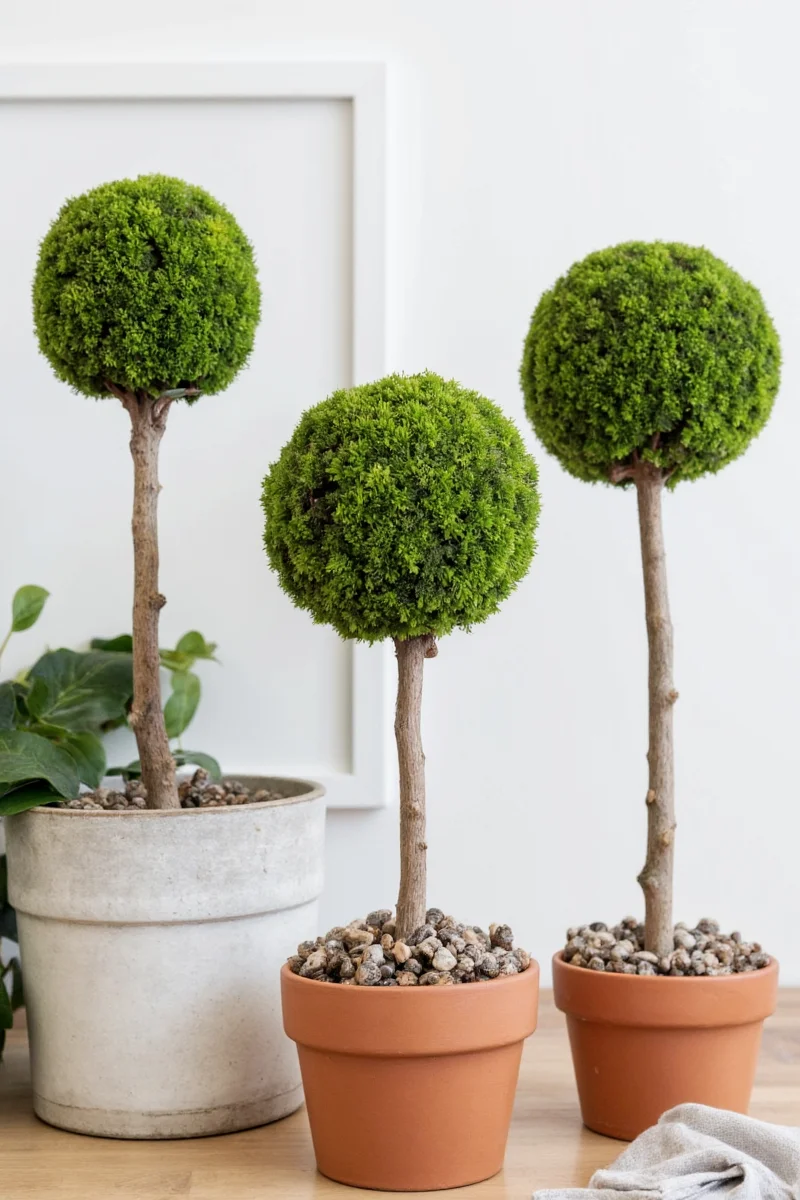 NatureCraft Living Wall Panel - Moss Topiary Example