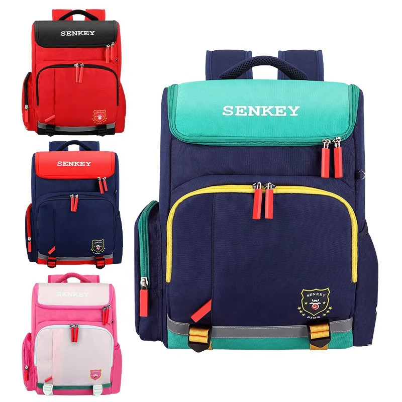 

OEM Custom waterproof Ergonomic Soft School Back Kids Children primary School Backpack