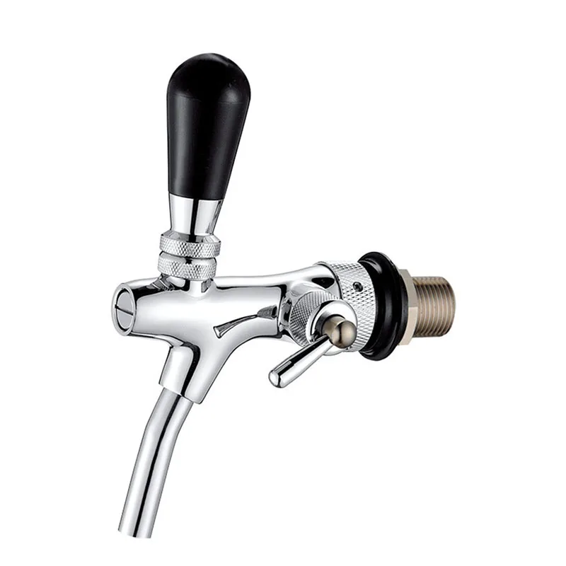 

GSTA brass flow control beer faucet, Silver