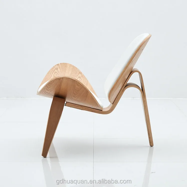 Customized Aircraft Three Legged Shell Chair Plywood Leisure Chair