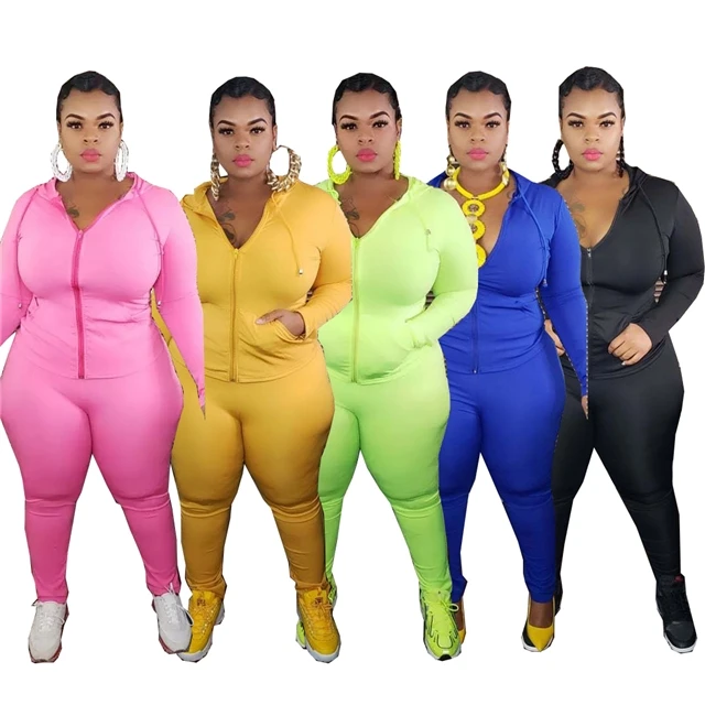 

KaiChen AUTUMN 2021 New Fashion Long Sleeve Casual Sport Wear Women Clothing Plus Size Two Piece Short Sets