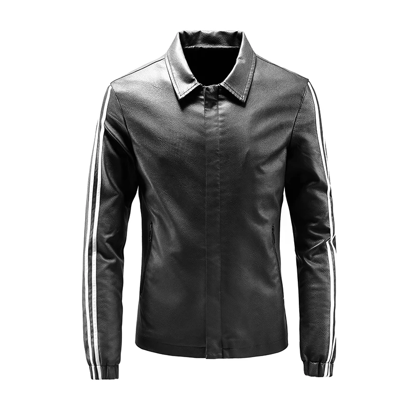 

Custom men Leather jacket boy's leather Jacket and coat Slim Winter leather jacket for men, 3 colors