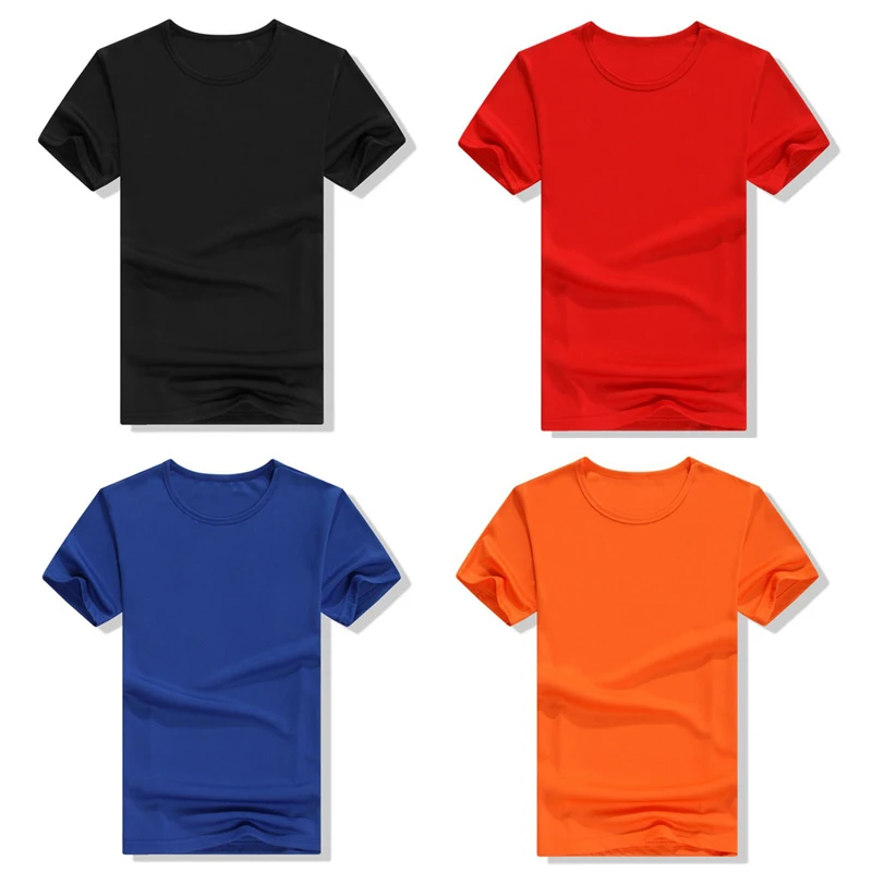 

10 colors Mens cheap short sleeve t shirt 100% polyester custom t shirt printing with oem logo t shirt