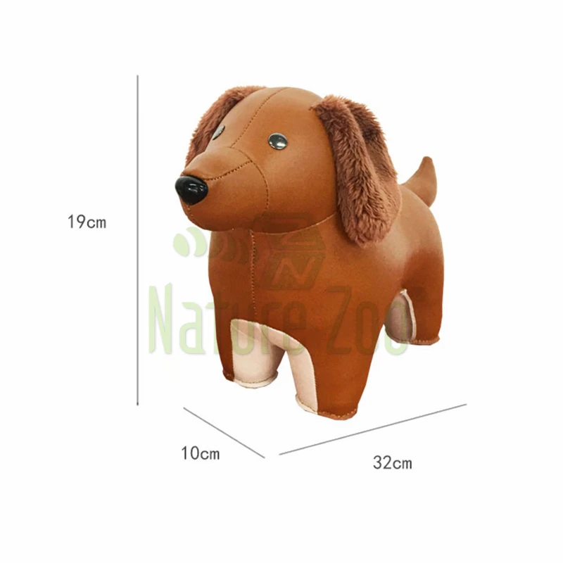 

Handmade modern home decor coffee table furnishing creative art decoration synthetic-leather handicrafts golden retriever pet