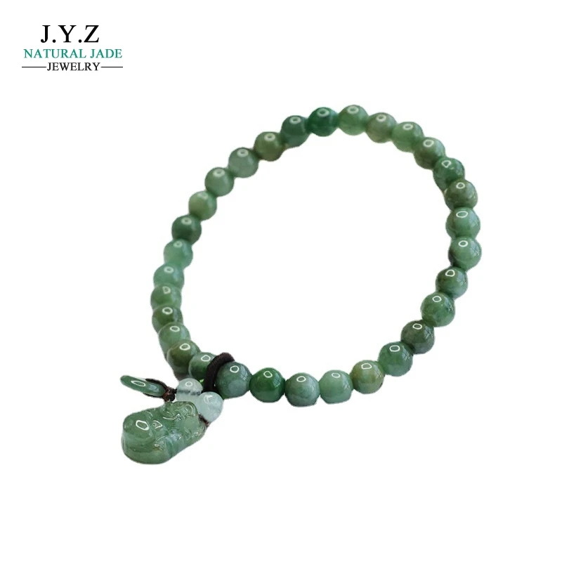 

Natural Emerald Oil Green Bracelet Buddha Tassel Bracelet Full Color Beads String Jewelry Live Delivery 2040909