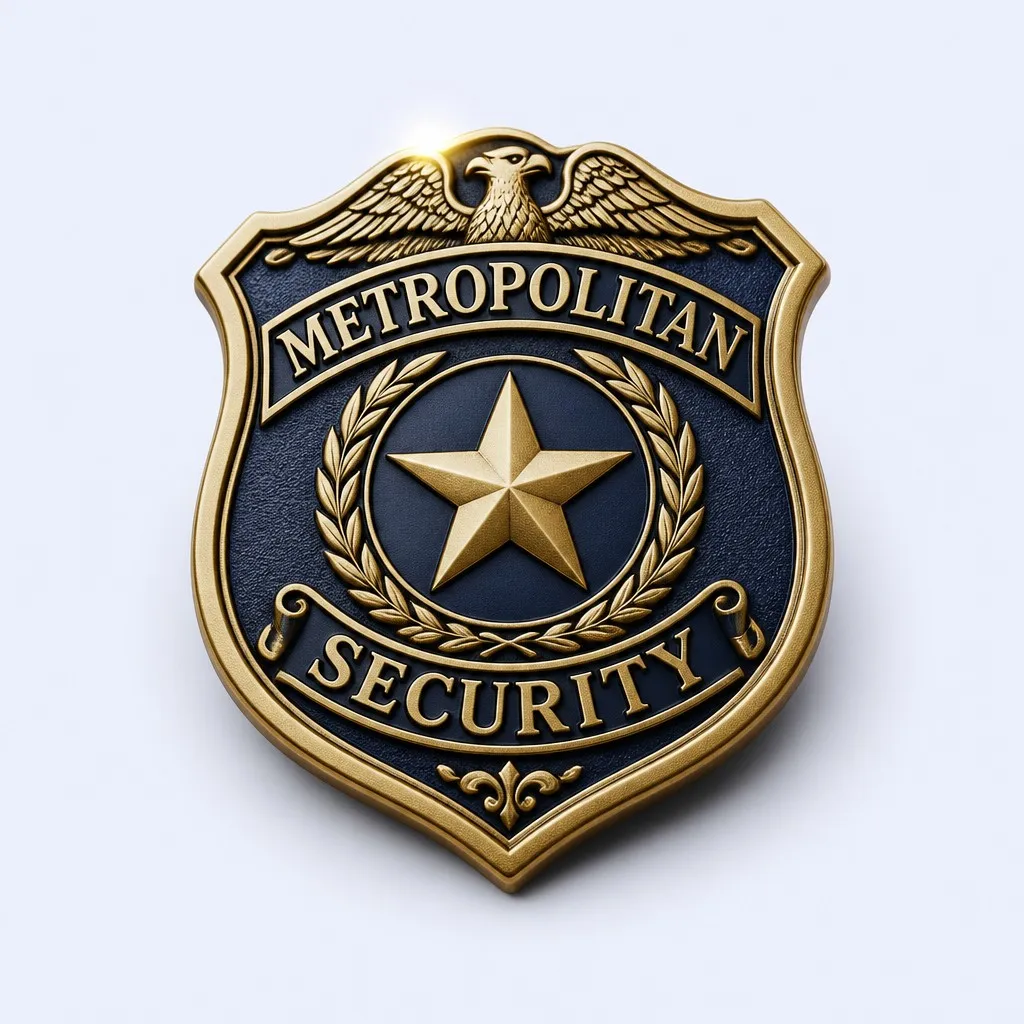 Metropolitan Security Shield Badge