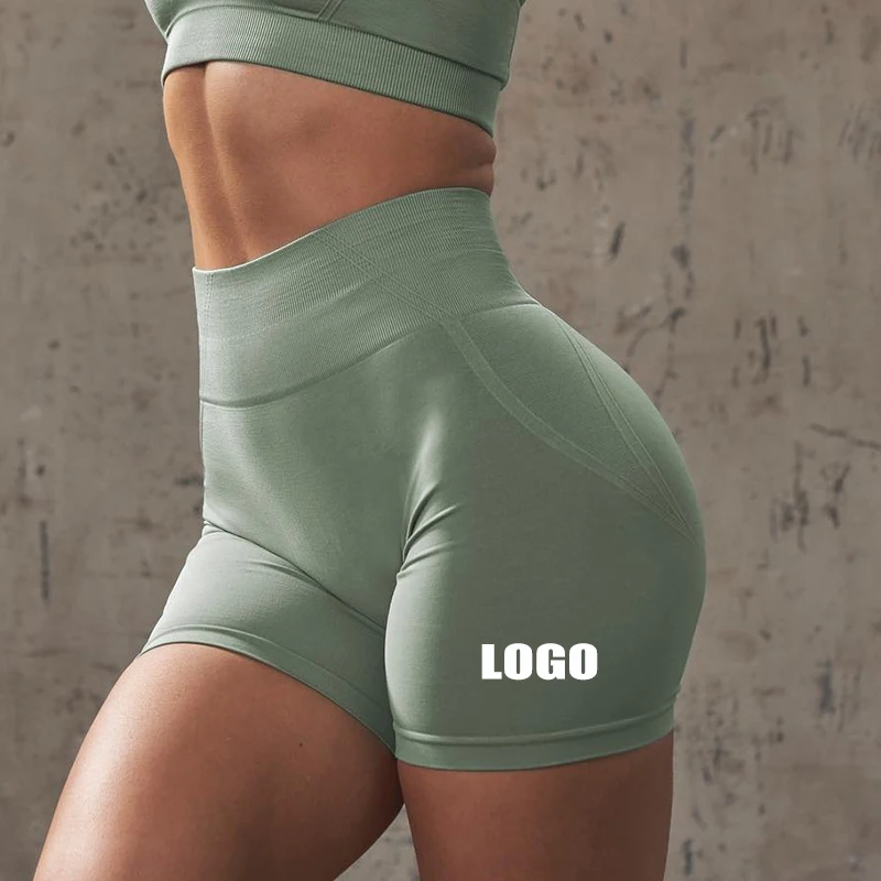 

Ropa Deportiva Mujer Women Gym Workout High Waist Athletic Compression Biker Scrunch Butt Effortless Seamless Shorts