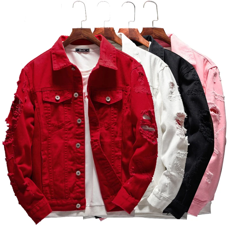 

JACKETOWN 2021 new design fall autumn casual mens jeans 3xl black denim plain jacket