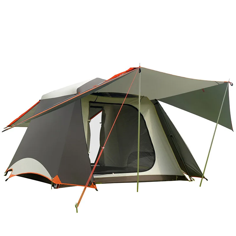 

Fully Automatic Outdoor 3-4 Person Tiendas de pesca Beach Camping double layer Tent Automatic Pop up Waterproof windproof Tent