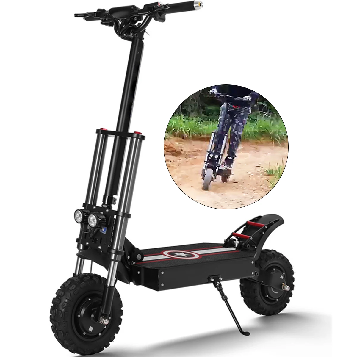 

The best dual motor 1800w 1200w electric scooter 3000w 60v 26ah offroad scooter electric foldable for adult