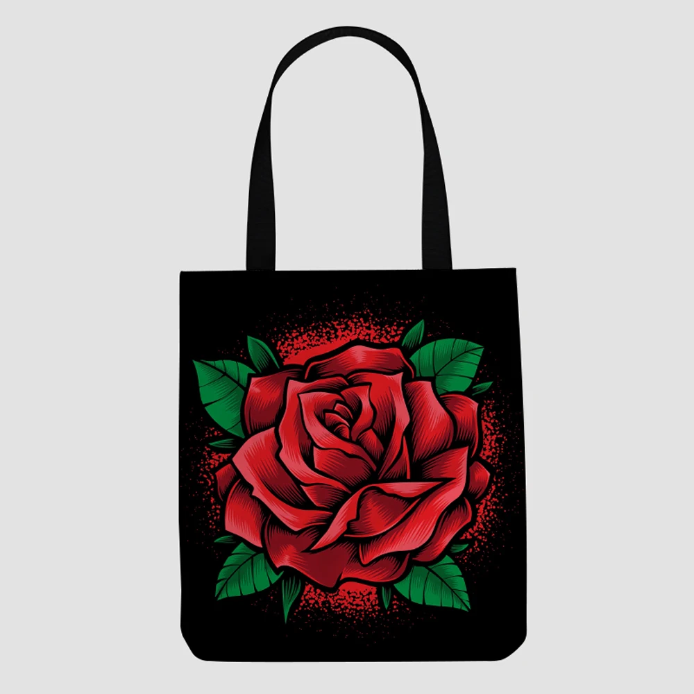 

2021 custom canvas hand shopping bags Skull pattern foldable purses and handbags wholesale luxury for ladies women men tote bag