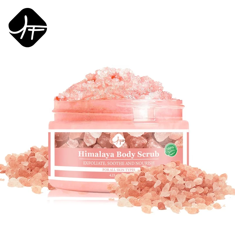 

Hot Selling Deep Cleanse Natural Organic Body Skincare Pink Himalayan Salt Body Scrub