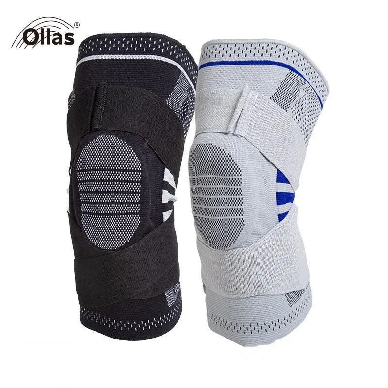 

Knee Brace Compression Sleeve Support Compression Knee Brace knee pads supporter protection, Black&light grey