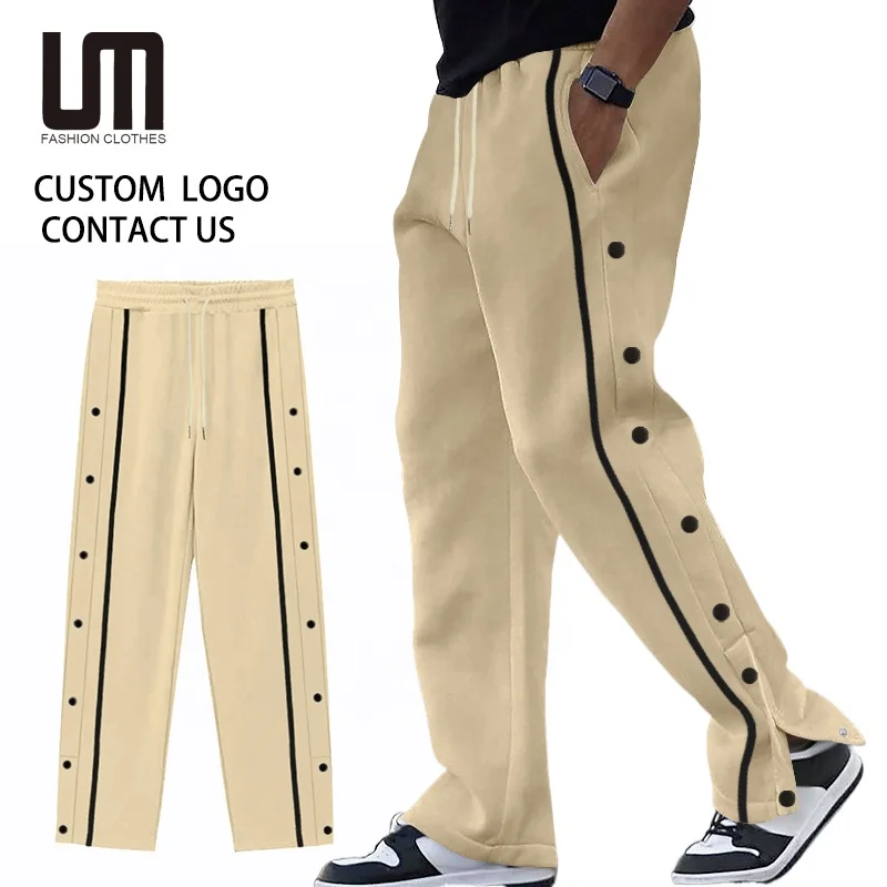 Wholesale Men's Cargo Pants Sports Casual Loose Fit Drawstring Multi-Pocket Solid Color Fashion Pants for Outdoor