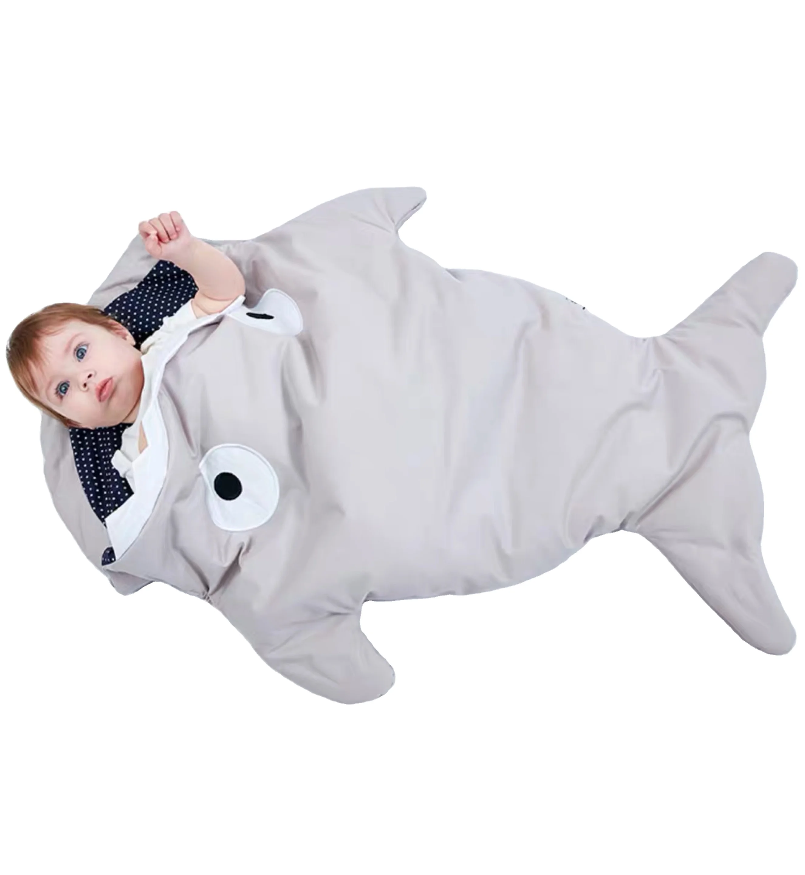 

Cozzy Winter Warm Shark Sleeping Bag for Baby Boys Girls Unisex Infant Toddlers Cotton Swaddling Stroller Sleep Bags