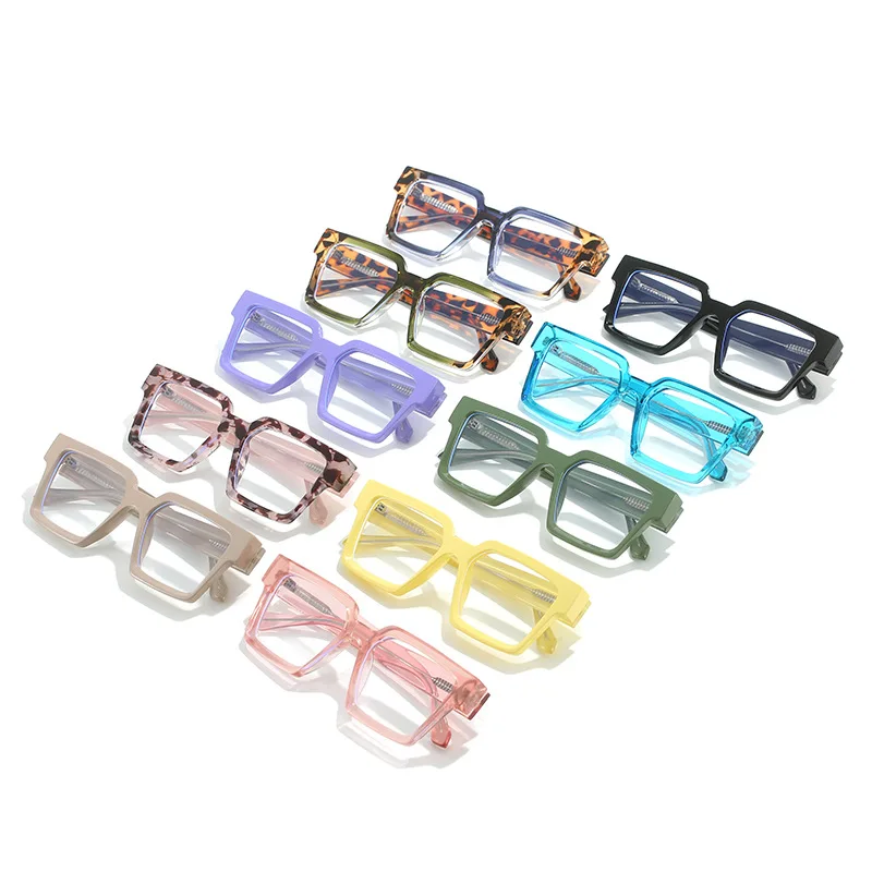 2023 New Custom Prescription Glasses Designer Anti Blue Light Spectacle Frames Women Men Half PC Frame Optical Glasses