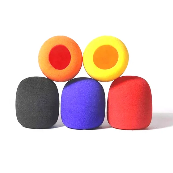

Free Shipping Really Factory Manufacturing 75mm Microphone Windscreen Cover Mic Foam Covers Sponge Microphone Covering Filter, Red orange yellow black blue and others