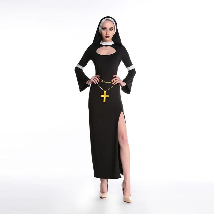 

adult women sexy nun costumes for Halloween cosplay party fancy dress