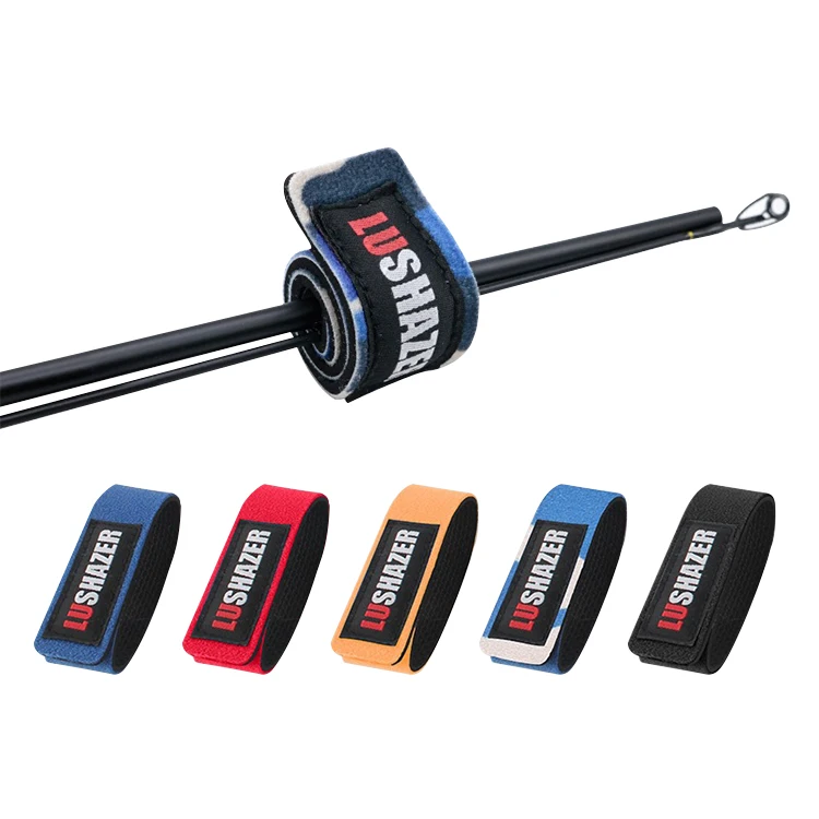 

Multi Purpose Hook and Loop Fishing Rod Ties Holder Strap Wrap