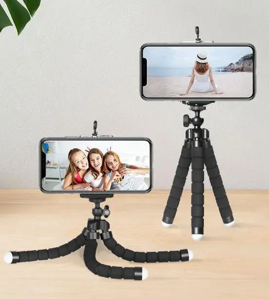 

Dason Mini Flexible Sponge Octopus Tripod for iPhone/samsung/Huaweis Mobile Phone Smartphone holder for Gopros Camera Accessory