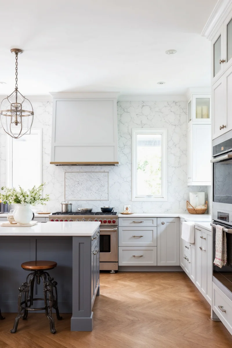 Kitchen decorated for each season with different accents