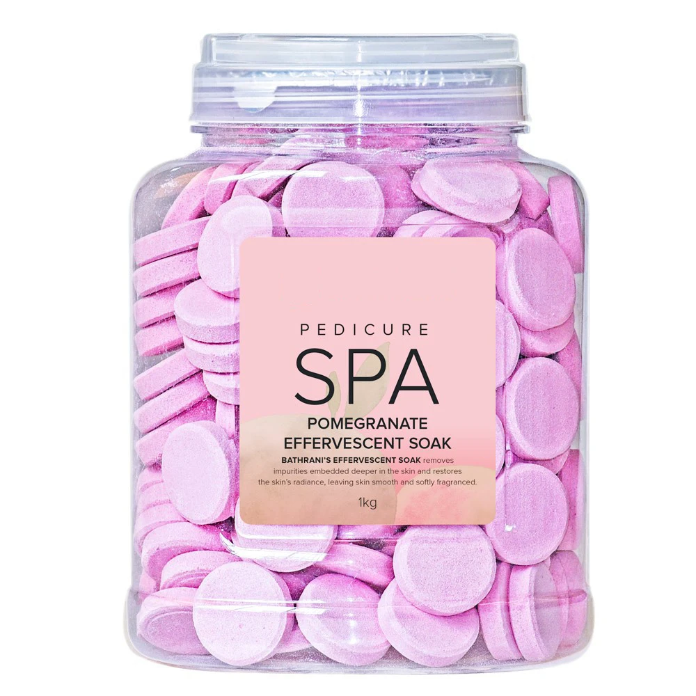 

Tender and smooth feet effervescent tablets clean soften cuticle pomegranate fig 1000 g, Purplish red