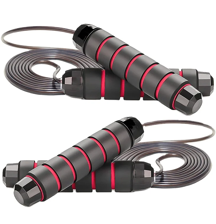 

High Quality Low Price Adjustable Jumping Skipping Rope Pvc Custom Logo Gym Fitness Long Handle Weighted Heavy Speed Jump Rope, Customized color
