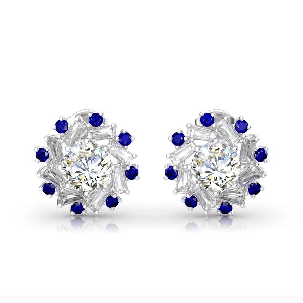 

Shenzhen Fine Jewelry Supplier Engagement Wedding Earrings Woman Windmill 1 Carat VVS1 Moissanite Diamond 14K 18K Gold Earrings