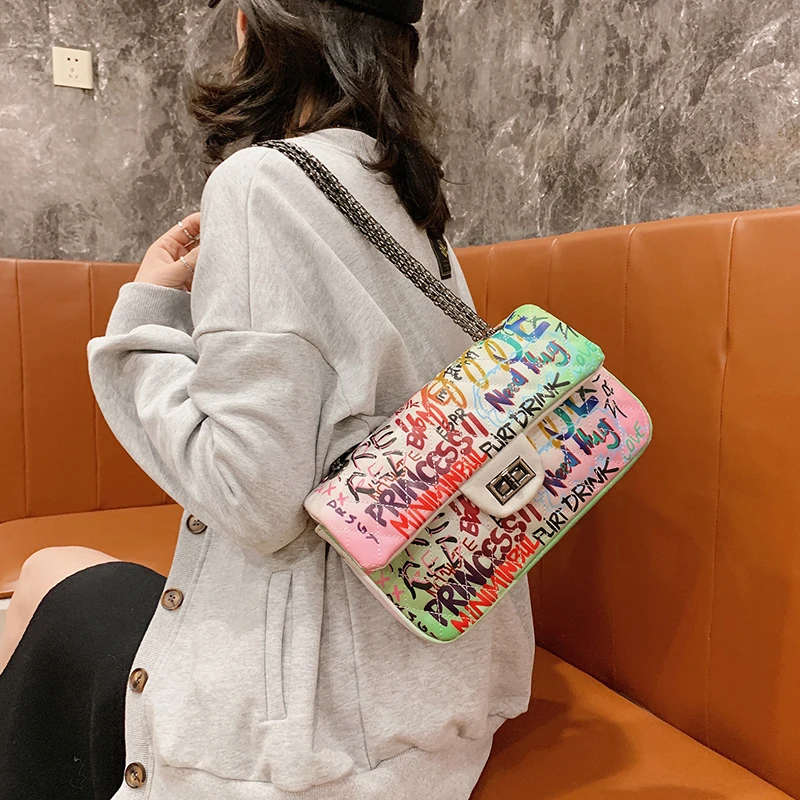 

graffiti women bagmoney purse ladies purse wallet 2021 new graffiti women bag