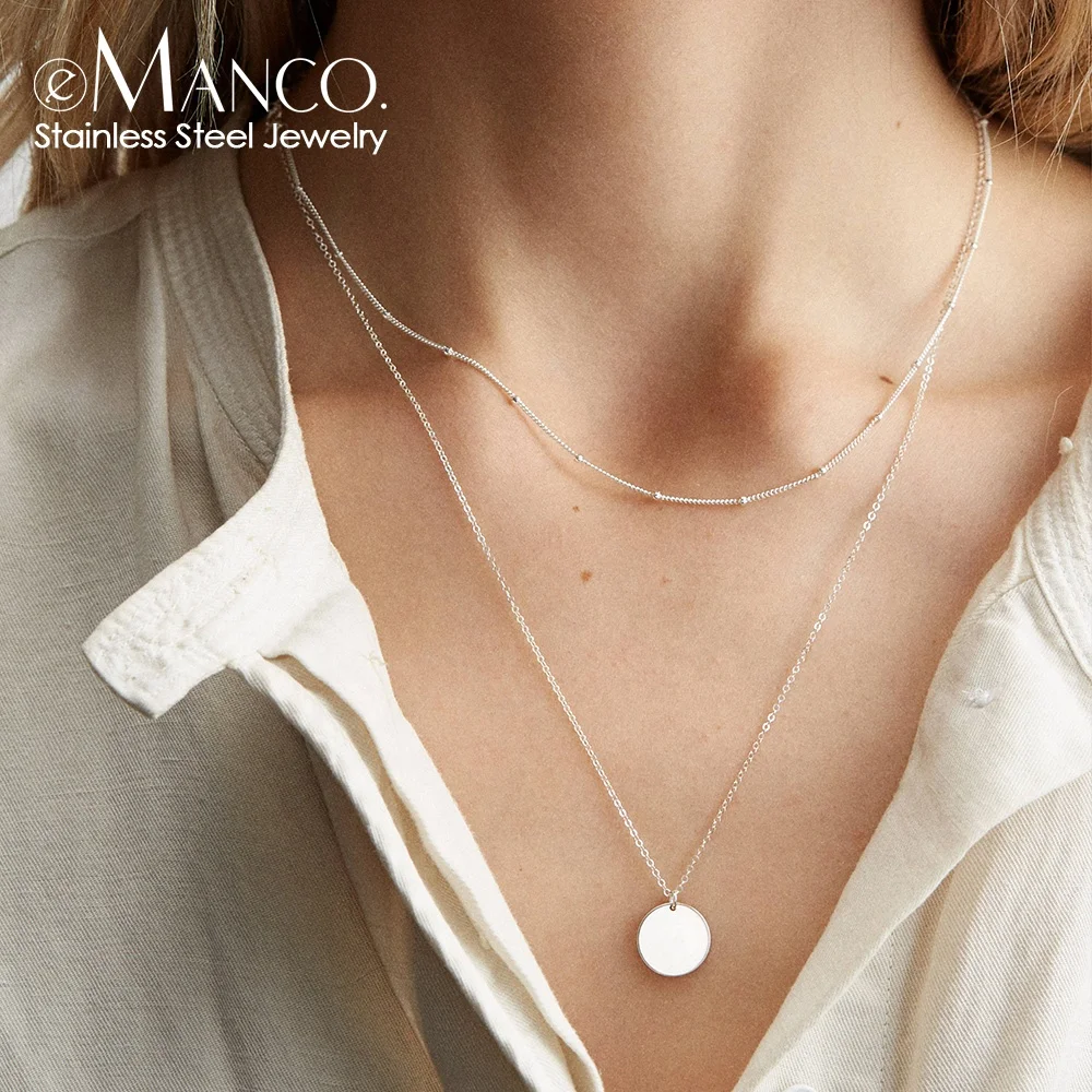 Double Layered Necklace Stainl