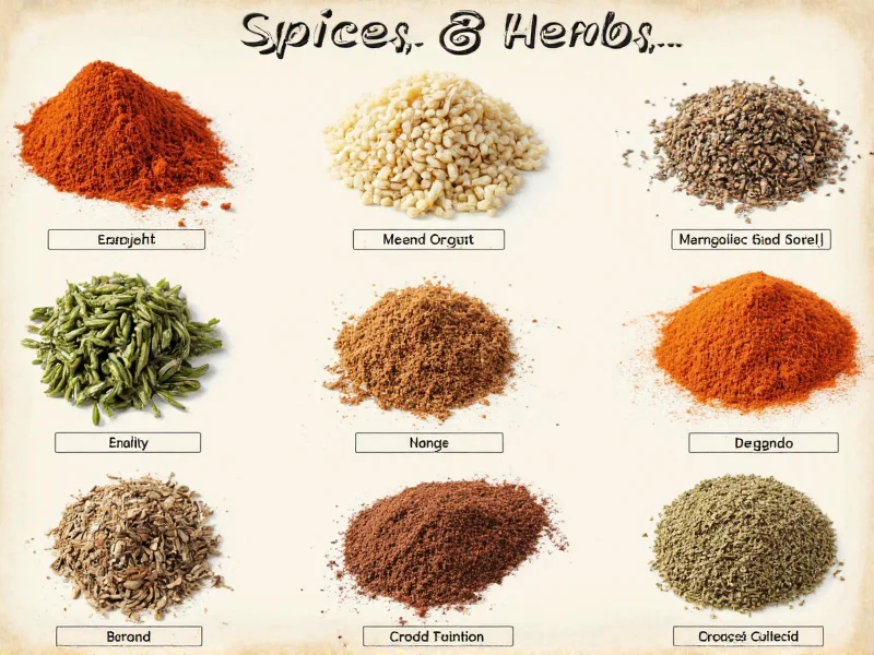 Essential Spices and Herbs List: Complete Guide for Cooks