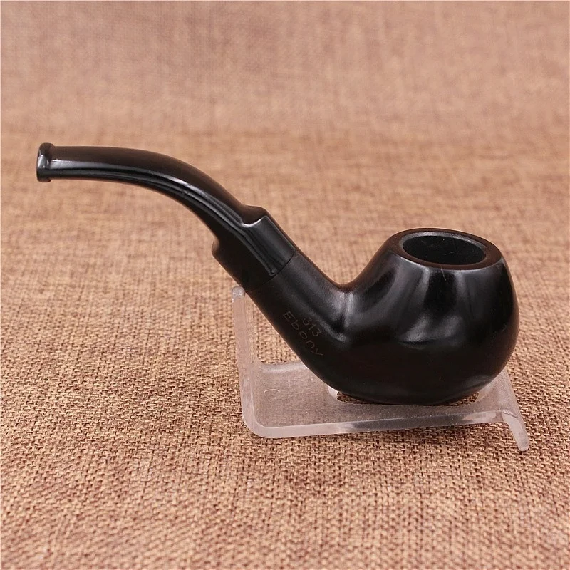 

Wood Mini Bent Type Smoke Pipe, Black