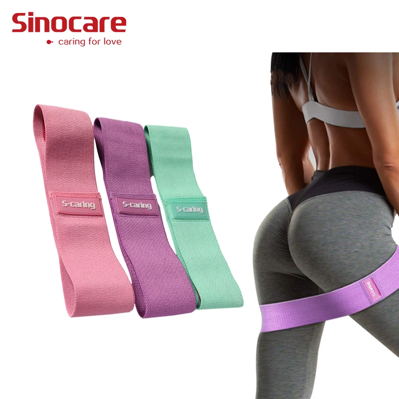 

SINOCARE Resistance Bands Keboshi Ligas De Resistencia Bandas De Resistencia De Tela Elastic Fitness Bands, Customized colors