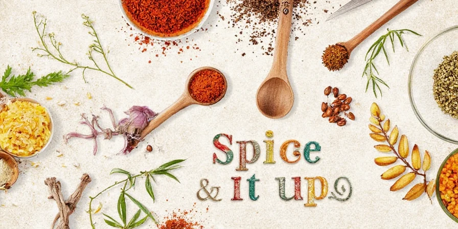 Fresh herbs vs dried spices on a kitchen counter