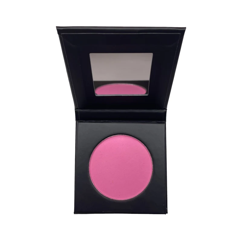 Wholesale Low Moq Private Label Your Logo Single Black Blush Palette Vegan High Pigment Powder Purple Blush