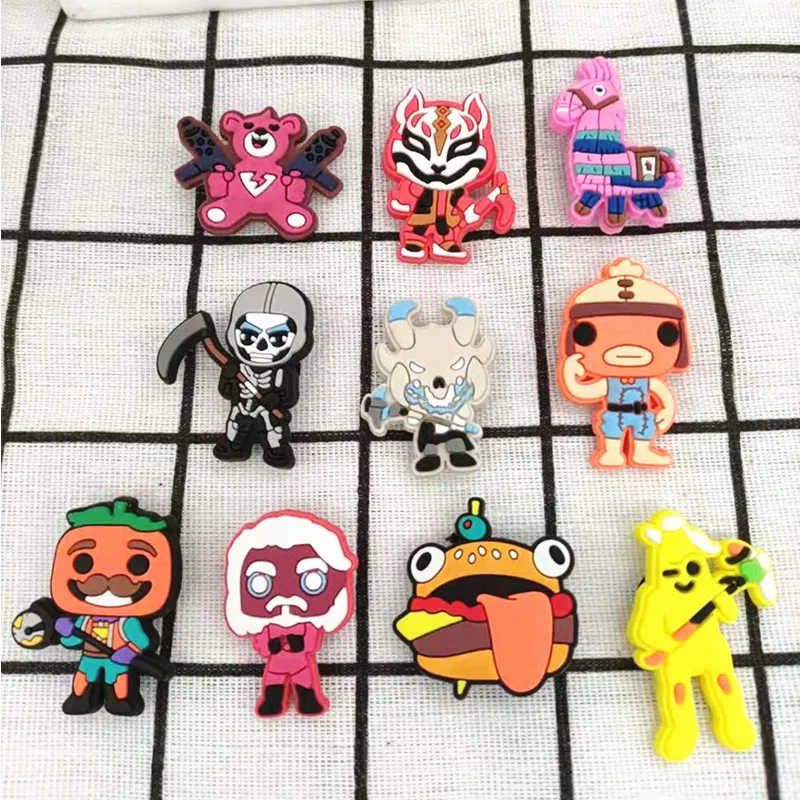 

New Design Summer Crock Charms Soft Rubber Custom Shoe Charm Shoes Accessories PVC Charms For Plastic Shoes, As picture