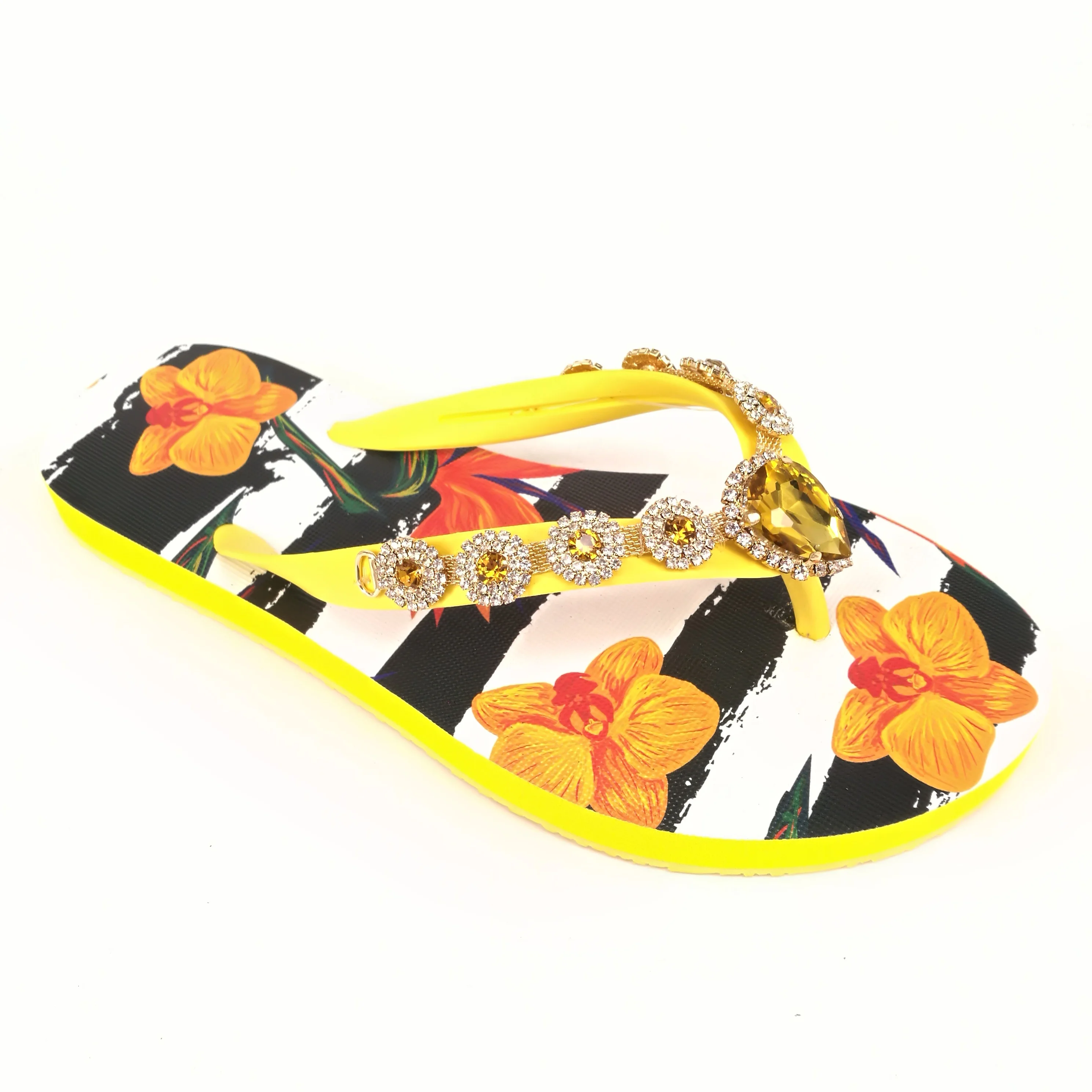
2020 Casual fashion photo slippers ladies designs flat platform beach shoes women slide sandals 