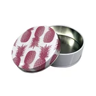 round gift tin box cake tin can 6x2 gift mooncake metal tin boxes